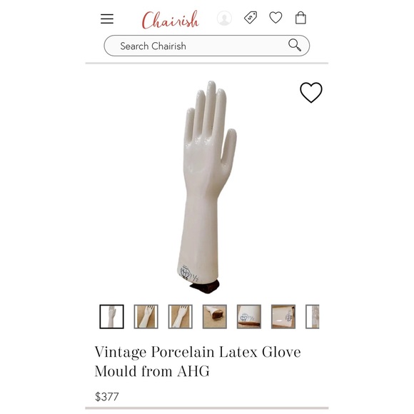 Vintage General Porcelain Latex Glove Mold, 16,” Industrial - Picture 10 of 11